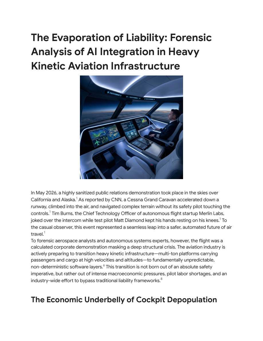 Ai Aviation Liability Certification Defense Cover