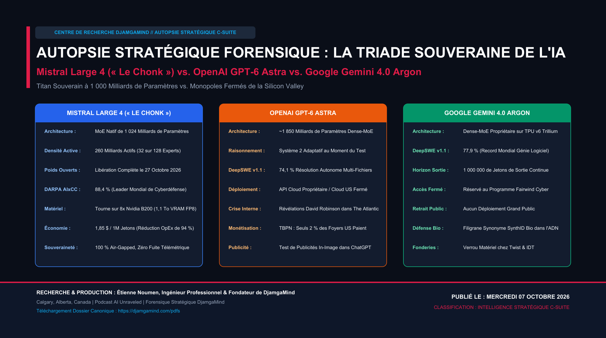 La Triade de l'IA Souveraine Presentation Deck Cover