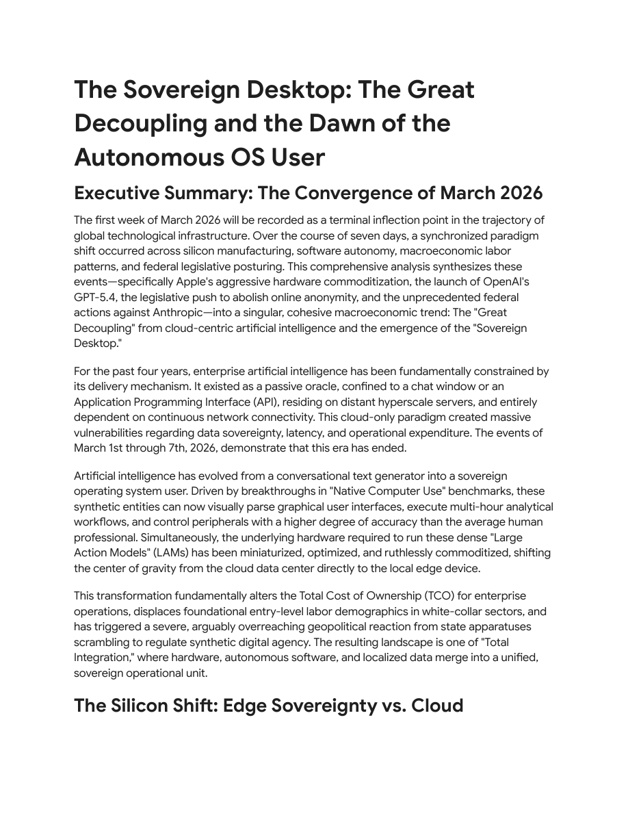 Sovereign Desktop Ai Great Decoupling Cover